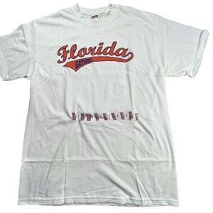 Vintage Florida Gotors Shirt Mens Large White Y2K Football NCAA SOFFE College